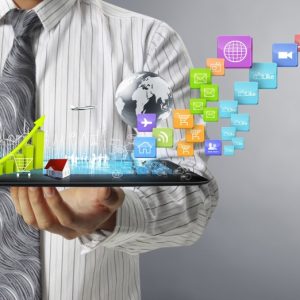 17960046 - touch screen ,touch- tablet in hands